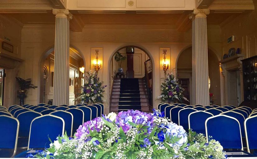 Waiting for the guest at a civil ceremony at The Lawn