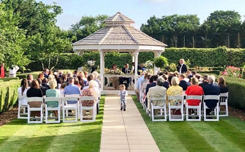 Outside ceremony at The Lawn